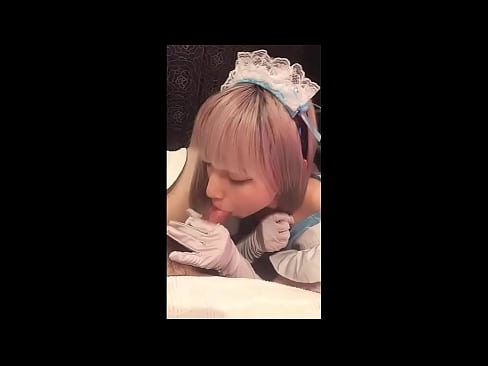 ❤️ Japonų dievaitis [mayuka], prancūzės tarnaitės kostiumas, 1 dalis, blowjob ir masturbacija su losjonu ❤️ Kietas porno prie mūsų ❌❤